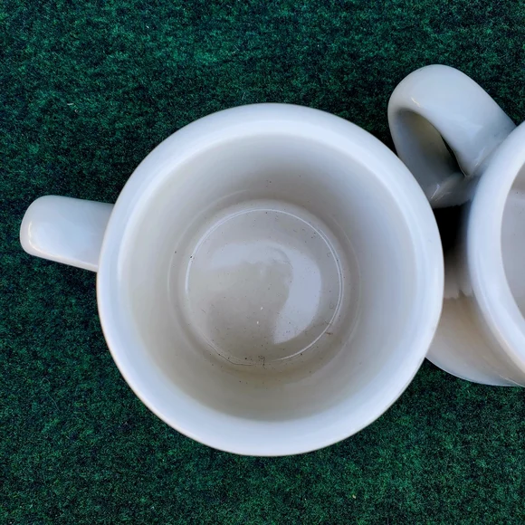 (2) VTG Minnesconsin Coffee Cup Mug Diner Heavy White/Black 12oz USA - Picture 6 of 11